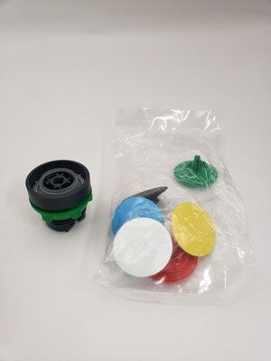 Pushbutton w/color insert - 25-3250-26