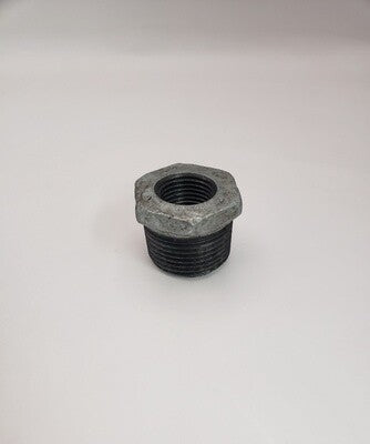 1" x 3/4" Hex Bushing Pipe Fitting Galv - FBH2218G