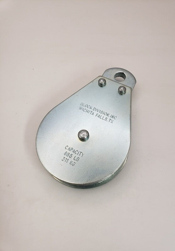 Block Gable Fixed Eye 550#, 2-1/2" - 02568